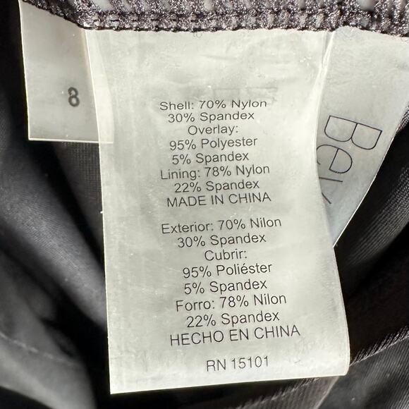 NWT Beyond Control Black Draped V-Neck Swimdress One-Piece – Size 8 - Picture 15 of 15